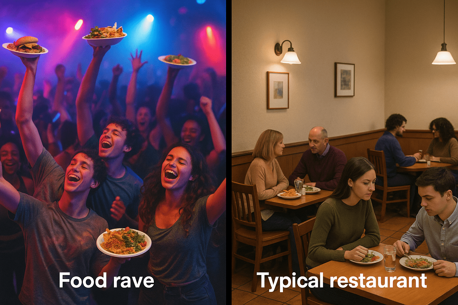 20251004 1958 food rave vs restaurant simple compose 01k6qswx83fd68egcmp1axc439