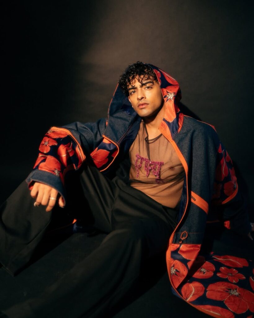 Sanket Mehta at Lakme Fashion Week 2025 with Rahul Mishra