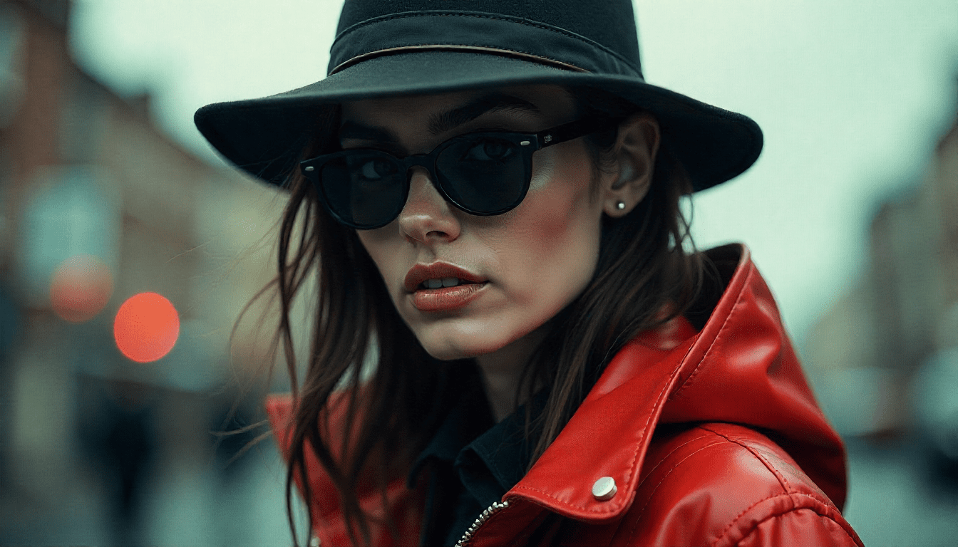 Tech-infused street style on overcast day
