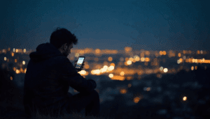 freepik a serene night scene of someone looking at city li 65678