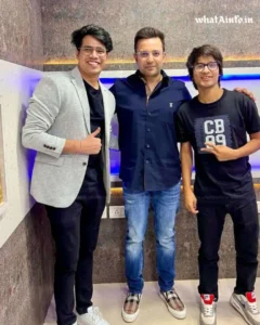 Sourav Joshi with Sandeep Maheshwari