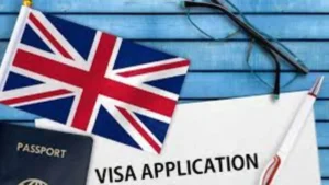 UK visa application document