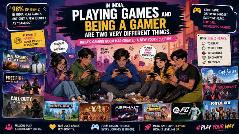 Playing Games vs Being a Gamer: Understanding India’s Gen Z Gaming Identity