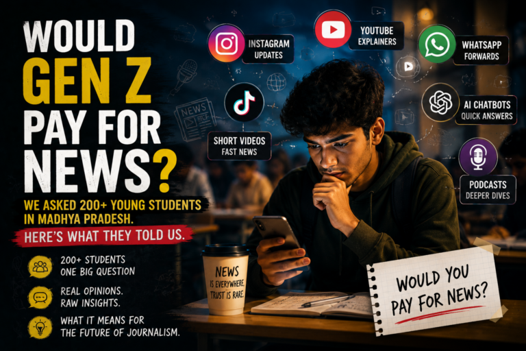 Would Gen Z Pay for News? We Asked 200+ Young Indians — Here’s What They Told Us