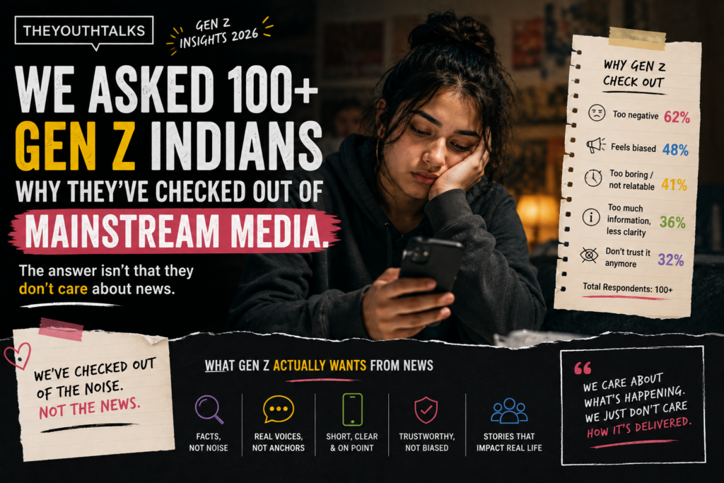 We Asked 100+ Gen Z Indians Why They’ve Checked Out of Mainstream Media. The Answer Isn’t That They Don’t Care About News