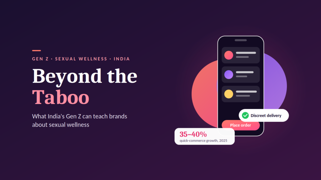 Beyond the Taboo: What India's Gen Z Can Teach Brands About Sexual Wellness