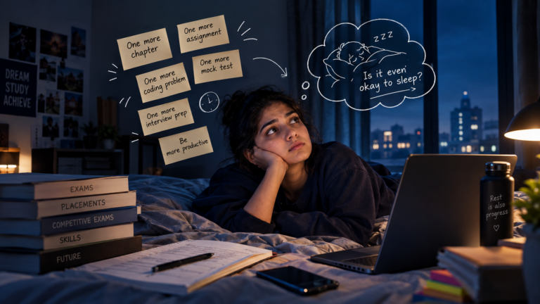 Why Indian Students Feel Guilty About Sleeping: The Productivity Culture Behind the Sleep Crisis